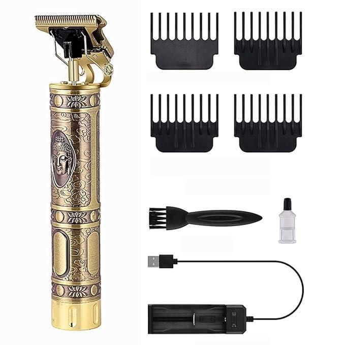 Men's Hair Trimmer & Shaver with Ear Cleaning Spoon Set