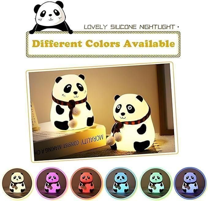 Desidiya® Panda Lamp, Panda Gifts, Panda Touch Silicone Lamp, Birthday Gift for Girls and Boys, Panda Light Lamp, Kids Night Light